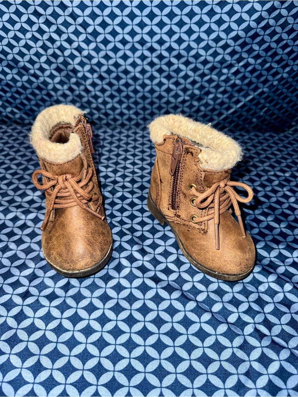 Garanimals Brown Faux-Suede Sherpa-Lined Kids Boots